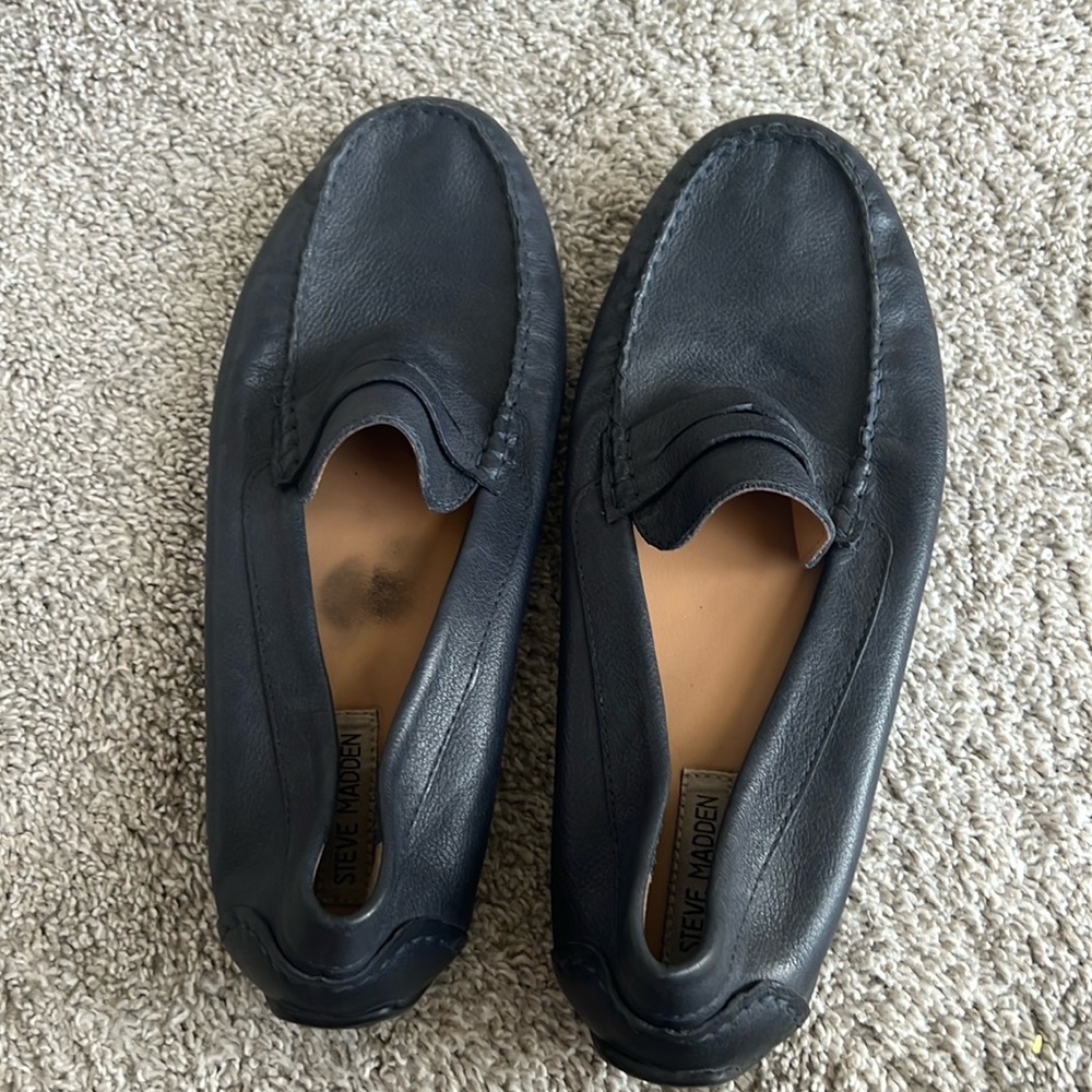 Steve Madden Navy blue loafers